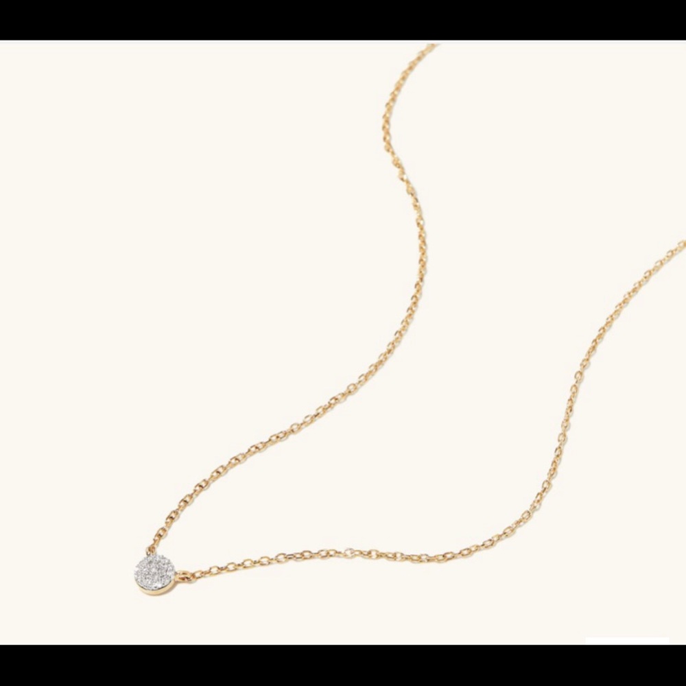 Mejuri pave diamond necklace